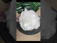 View Flame Retardant Viscose Polyester Fiber 70-30 Blend White Demo