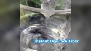 9D × 6 মিমি কার্যকরী সুপার শোষক স্ট্যাপল ফাইবার, উচ্চ ঘনত্বের জল শোষণকারী কাঁচামাল