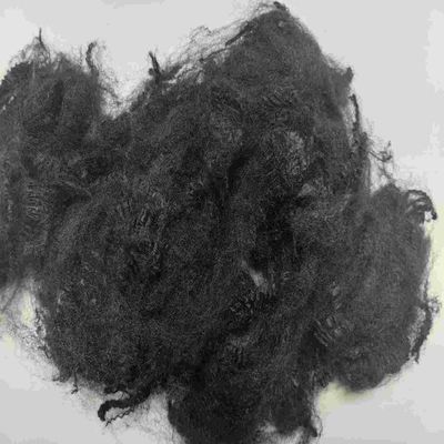 কেনা অগ্নি প্রতিরোধী পলিস্টার ফাইবার 51mm কালো সংক্ষিপ্ত ফাইবার পরিবেশ বান্ধব পিএসএফ অনলাইনে উৎপাদন