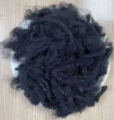 ভালো দাম ভার্জিন পলিস্টার স্ট্যাপল ফাইবার 3D 150mm কালো ওয়ার্স্টেড স্পিনিংয়ের জন্য অনলাইন