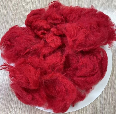 ভালো দাম Recycled Polyester Staple Fiber 4.5D 51mm Flag Red A Grade অনলাইন