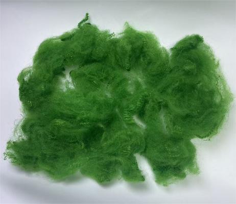ভালো দাম Recycled Polyester Staple Fiber 4.5D 51mm Green with 0.4-0.5% Moisture Regain and Excellent UV Resistance অনলাইন