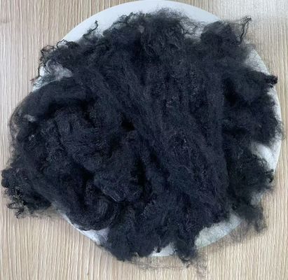 ভালো দাম ভার্জিন পলিস্টার স্ট্যাপল ফাইবার 3D 102mm কালো অনলাইন