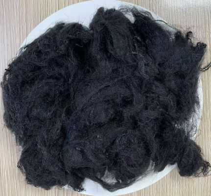 ভালো দাম পলিপ্রোপিলিন স্ট্যাপল ফাইবার 9 ডি 51 মিমি কালো গলনাঙ্ক 160-170C কাঁচামাল অনলাইন