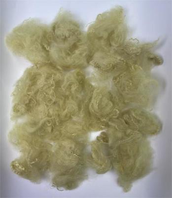 ভালো দাম Recycled Polyester Staple Fiber with 38-64mm Fiber Cut Length 0.4% Moisture Regain in Light Camel Color অনলাইন